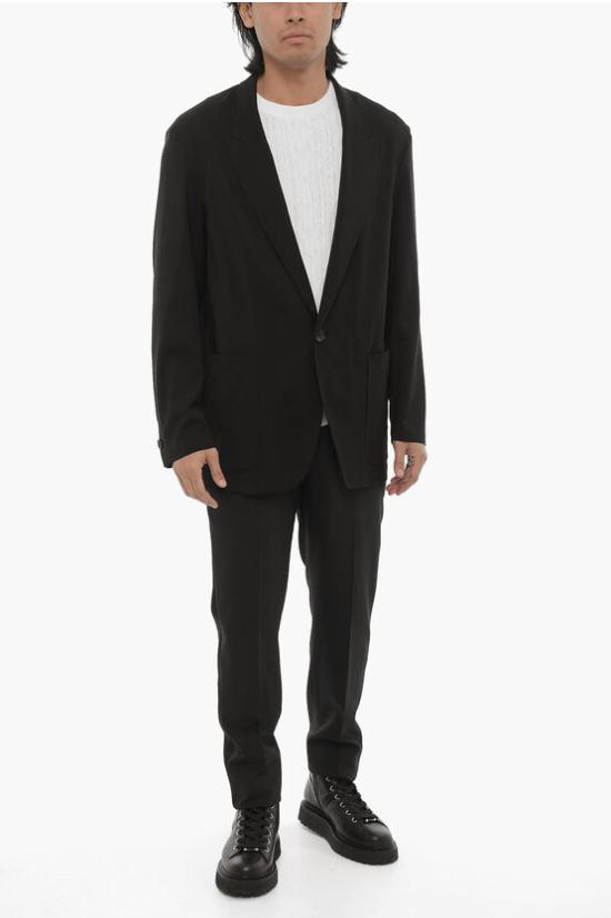  헤보 수트 자켓 CAPITOLO BLAZER NERO Black - HEVO