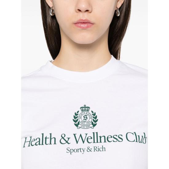 24FW 스포티앤리치 반팔 티셔츠 TO043511241WH WH AL WHITE - SPORTY & RICH