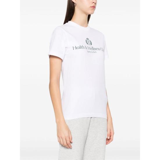 24FW 스포티앤리치 반팔 티셔츠 TO043511241WH WH AL WHITE - SPORTY & RICH