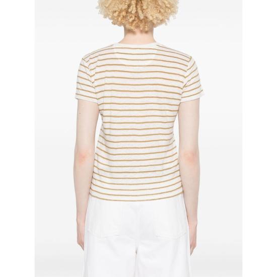 25SS 프레임 반팔 티셔츠 WP25JTE008 DKKM GREEN WHITE - FRAME