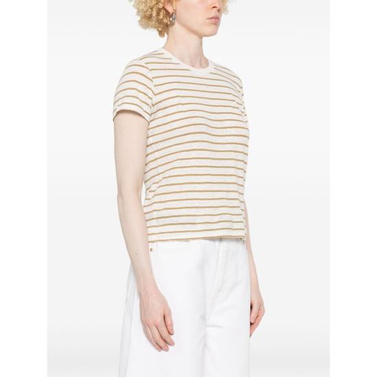 25SS 프레임 반팔 티셔츠 WP25JTE008 DKKM GREEN WHITE - FRAME