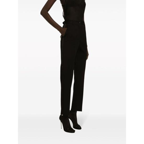  돌체앤가바나 스트레이트 팬츠 FTAM0T FU28J N0000 BLACK - DOLCE & GABBANA
