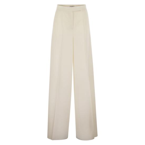 25SS 막스마라 NINFA 닌파 울 개버딘 트라우저 2511131011600 WHITE