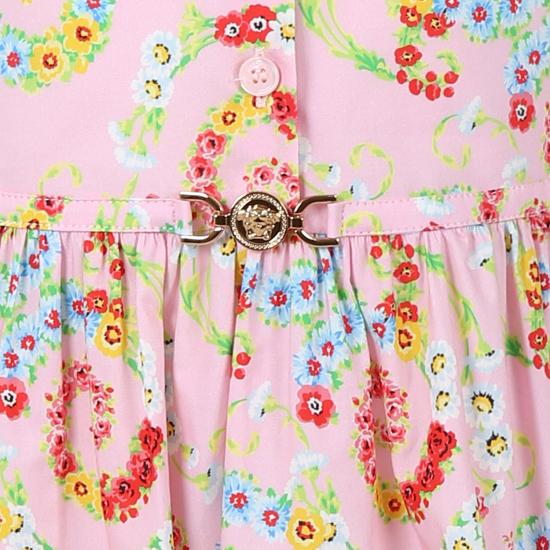 25SS [키즈] 베르사체 원피스 1018142 1A13110 5PC00 PINK - VERSACE