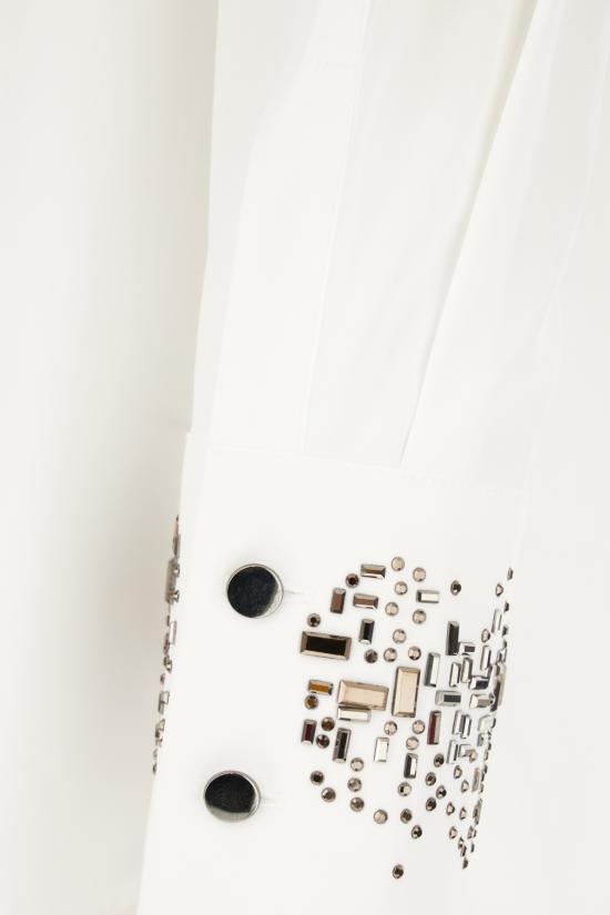 24FW 막스마라 스튜디오 셔츠 QUEVA 001 BIANCO LANA - MAX MARA STUDIO