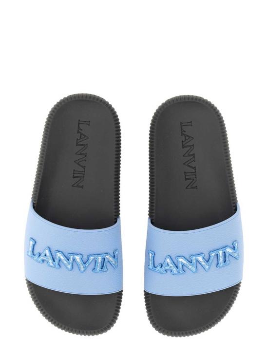  랑방 뮬/슬리퍼 FWSAVS00EMBRA22221 Light Blue - LANVIN