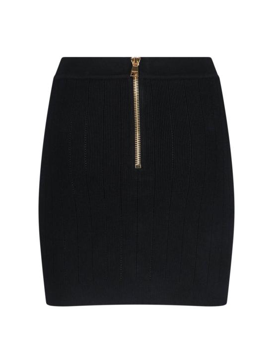 25SS 발망 미디 스커트 EF1LB290KB07 0PA Black - BALMAIN