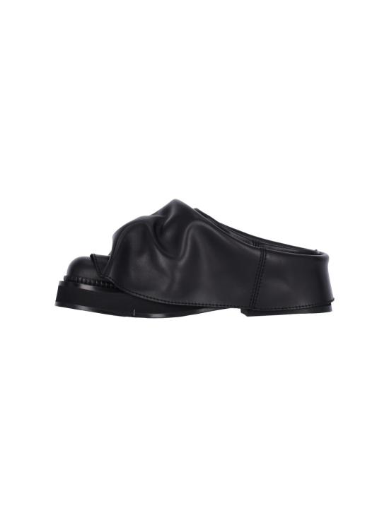 25SS 디 아티코 뮬/슬리퍼 250WSH00855 LBT019AA 100 Black - THE ATTICO