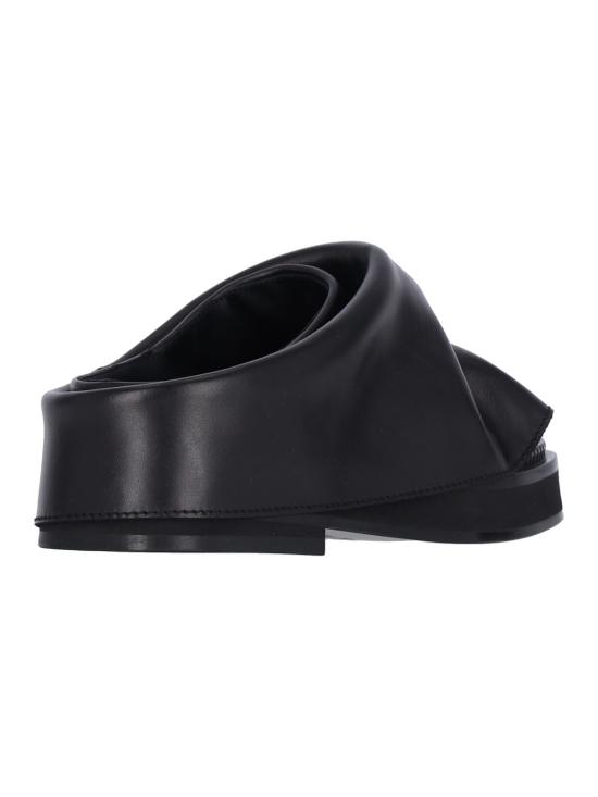 25SS 디 아티코 뮬/슬리퍼 250WSH00855 LBT019AA 100 Black - THE ATTICO