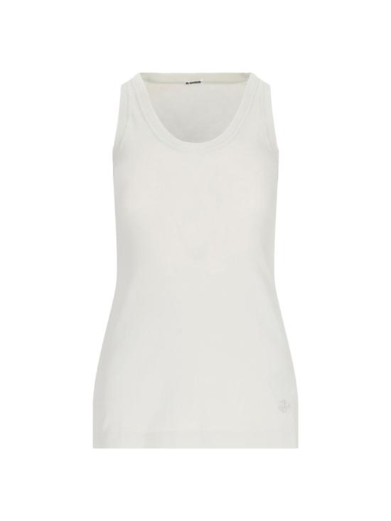 25SS 질샌더 민소매 티셔츠 J40FV0106 JTN356 961 White - JIL SANDER