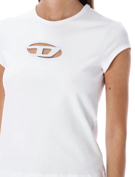 25FW 디젤 반팔 티셔츠 A062680AFAA 100 Bianco - DIESEL