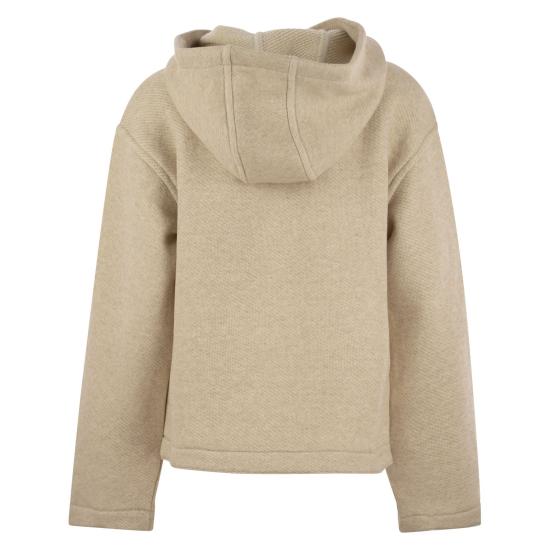 25SS 막스마라 GARY 가리 로고 자수 후드 티셔츠 2511921018600 SAND - MAX MARA