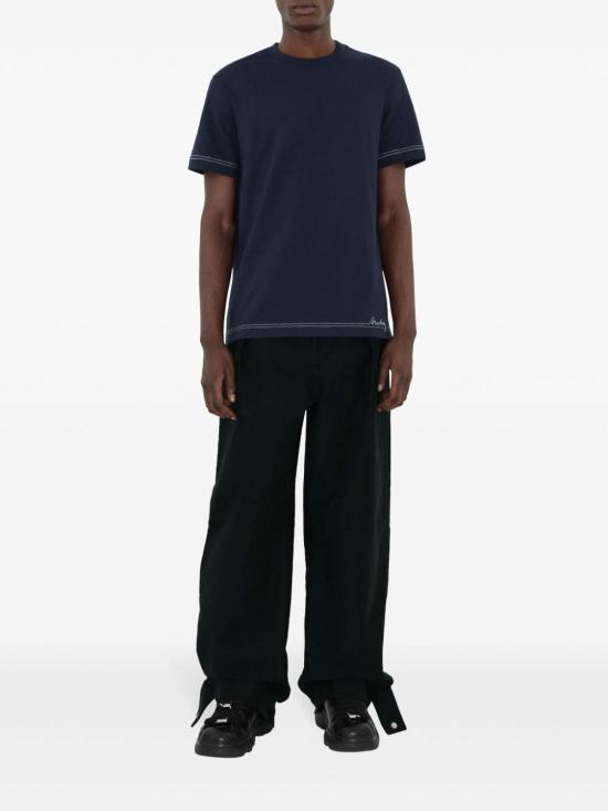  버버리 반팔 티셔츠 8094777 Dark Blue - BURBERRY