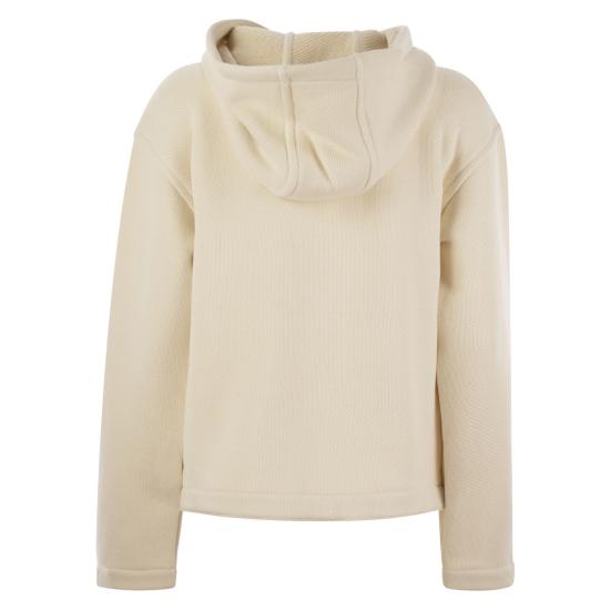 25SS 막스마라 GARY 가리 로고 자수 후드 티셔츠 2511921018600 CREAM - MAX MARA