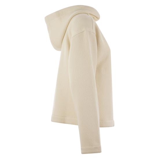 25SS 막스마라 GARY 가리 로고 자수 후드 티셔츠 2511921018600 CREAM - MAX MARA