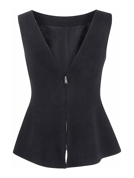  랑방 민소매 티셔츠 RWTO00414196H2410 Black - LANVIN