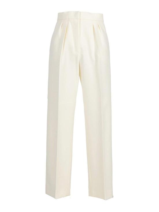 25FW 막스마라 버바노 울 트라우저 2421136062600001 White