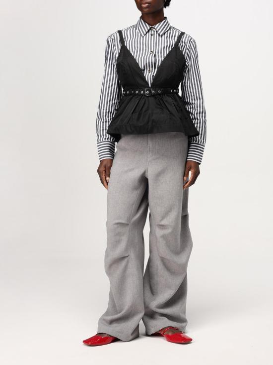 25SS 가니 셔츠 W0096 099 Black - GANNI