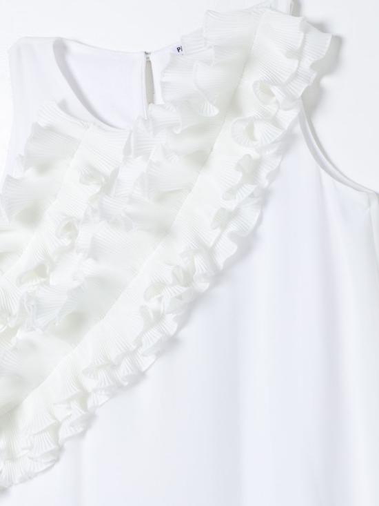  [키즈] 파트리지아페페 원피스 7A0485A413 W146 White - PATRIZIA PEPE