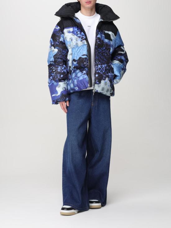 24FW 오프화이트 데님 팬츠 OMYA18CF24DEN0014403 Blue - OFF WHITE