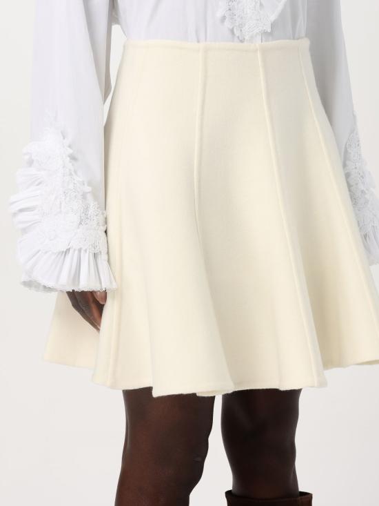 24FW 에르마노 설비노 숏 스커트 D4520301HNG 41107 White - ERMANNO SCERVINO