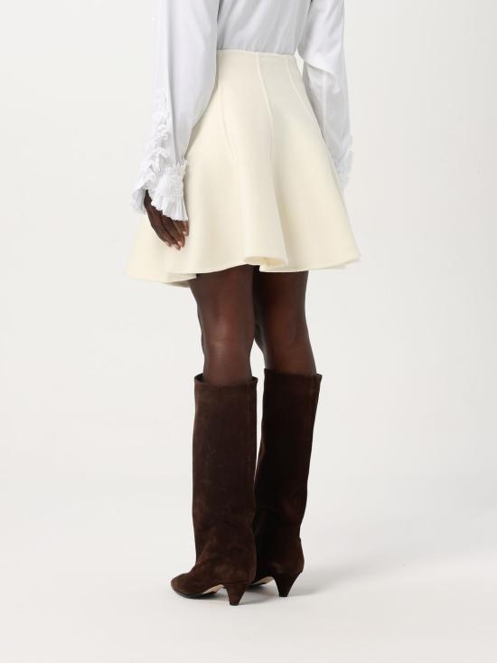 24FW 에르마노 설비노 숏 스커트 D4520301HNG 41107 White - ERMANNO SCERVINO