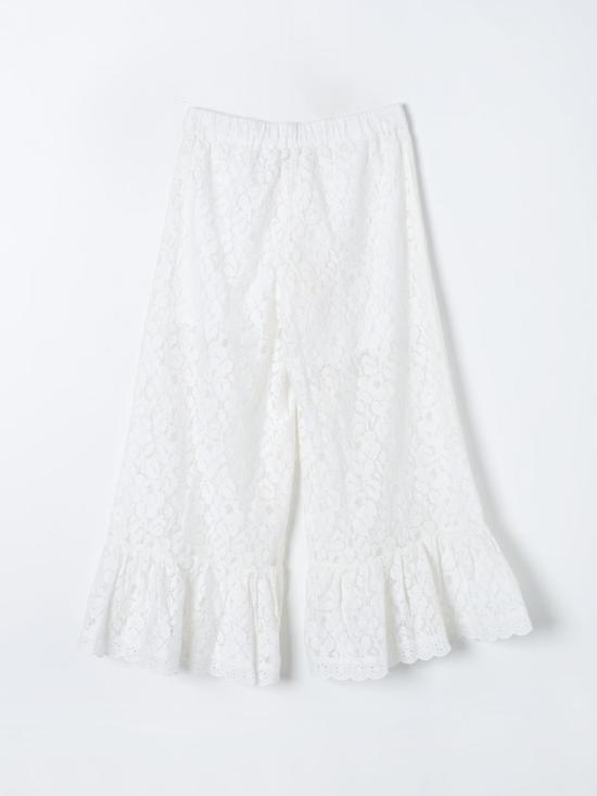  [키즈] 트윈셋  스트레이트 팬츠 241GJ2Q26 11271 White - TWINSET