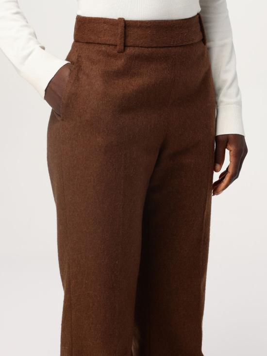 24FW 에르마노 설비노 / 여성 프레시 울 부츠컷 팬츠 D456P317JBG M4506 Brown BPG - ERMANNO SCERVINO