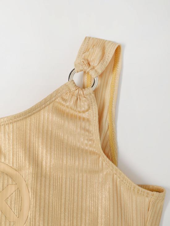 25FW [키즈] 마이클 코어스 원피스 수영복 R30065 Z99 Gold - MICHAEL KORS