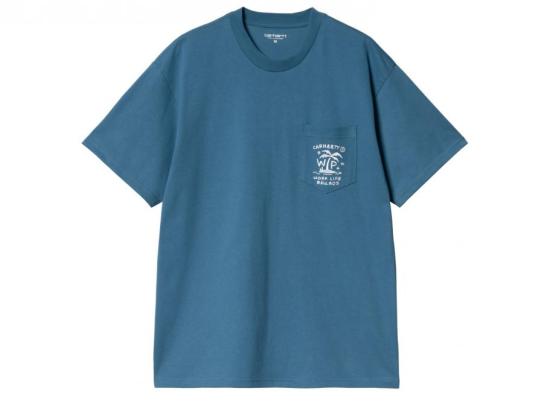 25SS 칼하트 WIP 반팔 티셔츠 I034407 2PLXX SODALITE WHITE