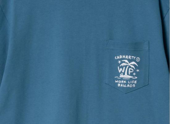 25SS 칼하트 WIP 반팔 티셔츠 I034407 2PLXX SODALITE WHITE - CARHARTT WIP
