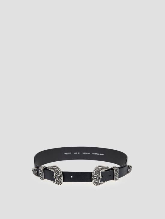 25FW 골든구스 벨트 GWA00647A000133 90100 BLACK - GOLDEN GOOSE