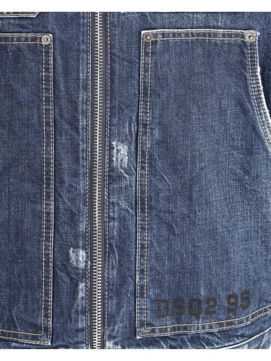 25SS 디스퀘어드2 데님 자켓 S74AM1552S30309 470 BLUE - DSQUARED2