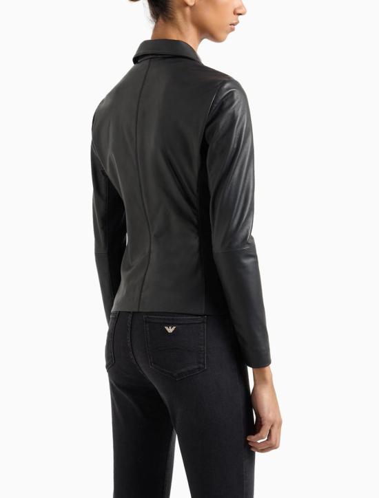 25FW 엠포리오 아르마니 가죽 자켓 0NB10P02P15999 Black - EMPORIO ARMANI