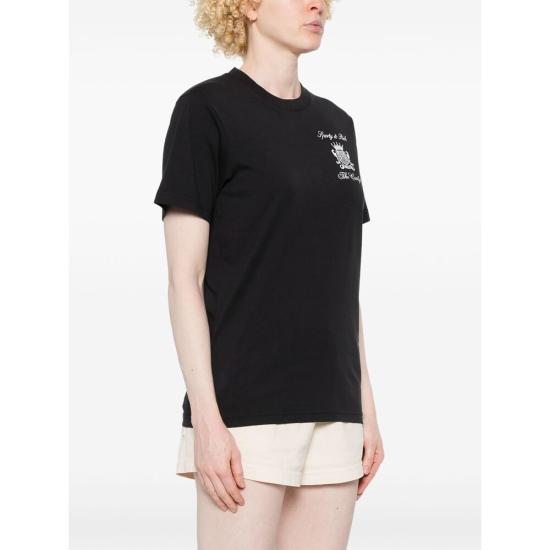 25SS 스포티앤리치 반팔 티셔츠 TO043518655BA BLACK - SPORTY & RICH