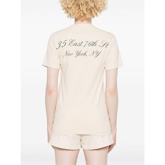 25SS 스포티앤리치 반팔 티셔츠 TO043518651CR CREAM NEUTRALS - SPORTY & RICH