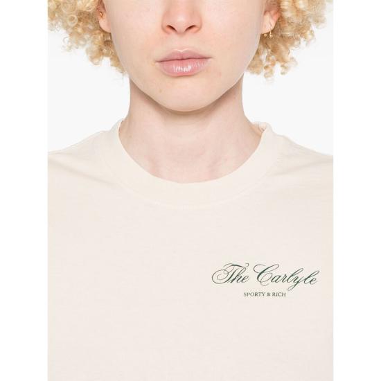 25SS 스포티앤리치 반팔 티셔츠 TO043518651CR CREAM NEUTRALS - SPORTY & RICH