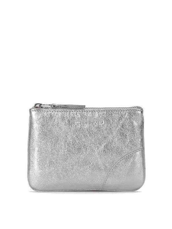  꼼데가르송 클래식 레더 라인 파우치 SA8100GSILV Silver