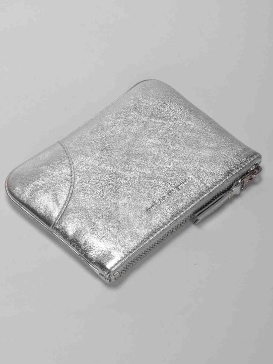  꼼데가르송 클래식 레더 라인 파우치 SA8100GSILV Silver - COMME DES GARCONS