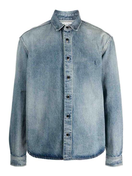 25FW 생로랑 데님 셔츠 753029Y07JA5018 Blue