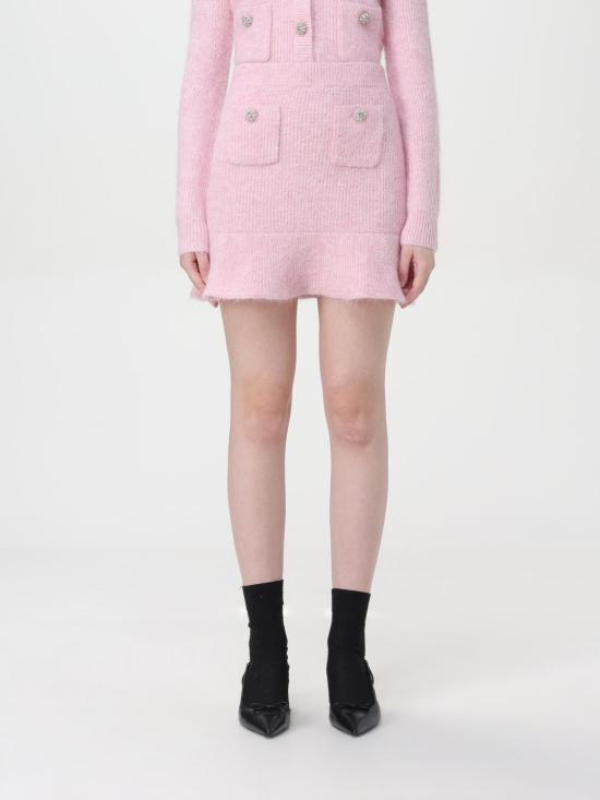 24FW 셀프 포트레이트 숏 스커트 PF24146SK PINK Pink