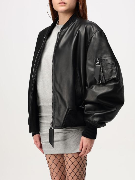 25SS 디 아티코 봄버 자켓 250WCB00004LBT128AA 100 Black - THE ATTICO