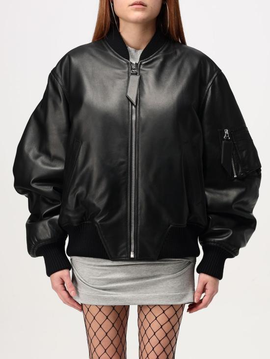 25SS 디 아티코 봄버 자켓 250WCB00004LBT128AA 100 Black