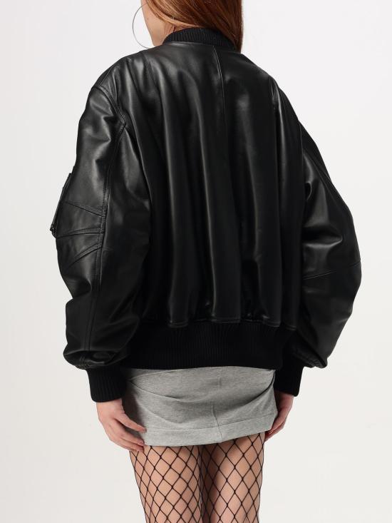 25SS 디 아티코 봄버 자켓 250WCB00004LBT128AA 100 Black - THE ATTICO