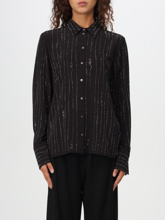 25FW 칼라거펠트 블라우스 245W1602 999 Black