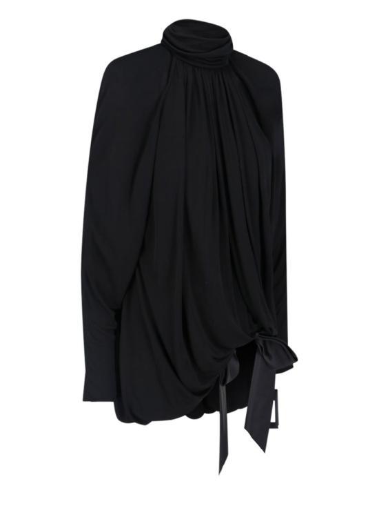  생로랑 숏 원피스 744258 Y6H331000 Black - SAINT LAURENT