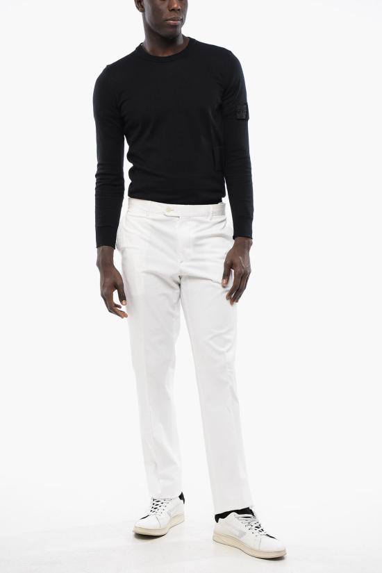  꼬르넬리아니 스트레이트 팬츠 714D01 2113500 028 White - CORNELIANI