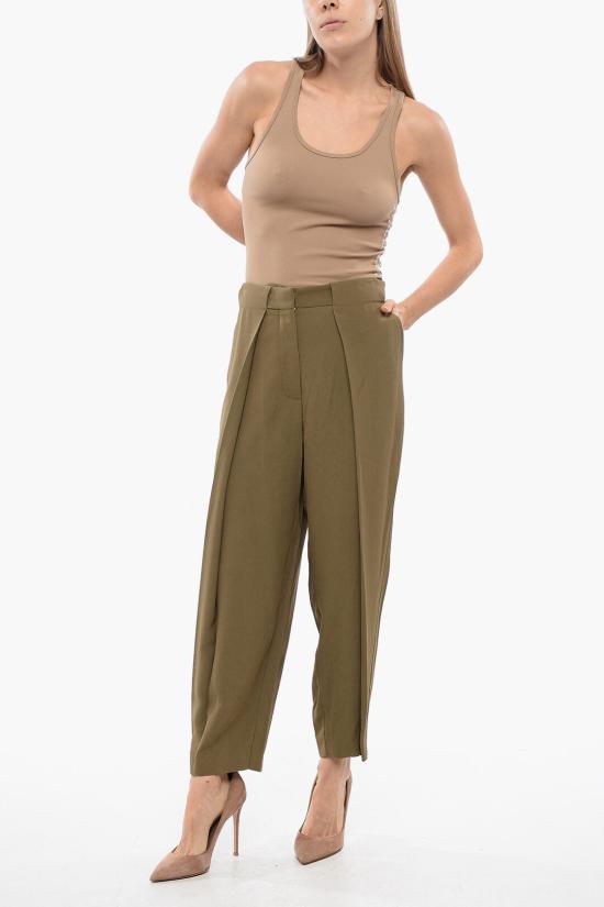  발망 스트레이트 팬츠 XF1PN085VB00 8AD Military Green - BALMAIN