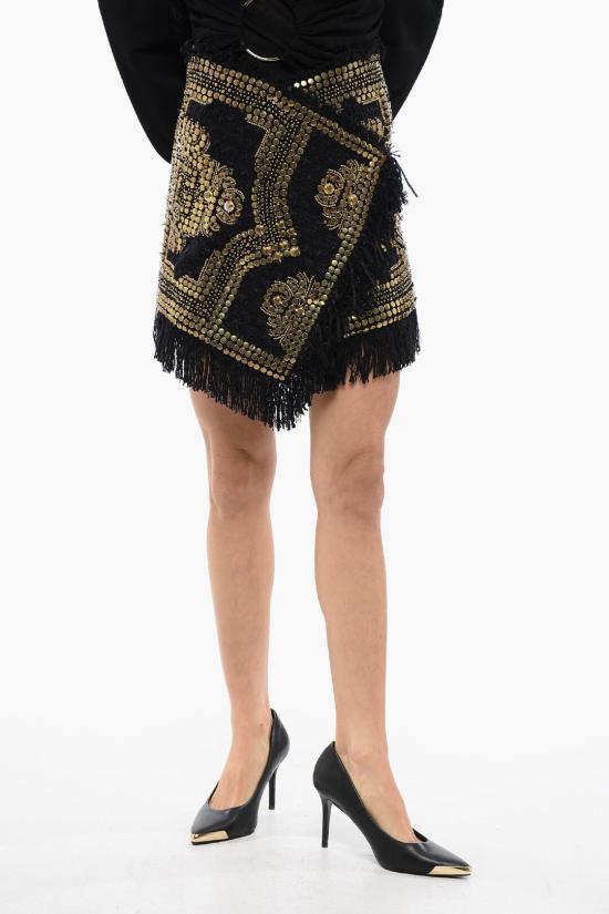  발망 숏 스커트 XF1LB360AB03 EAD Black