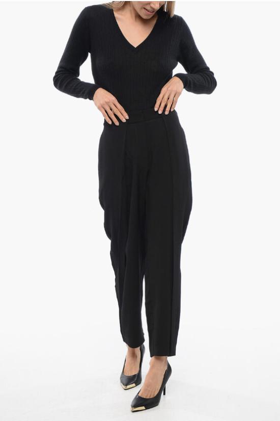  발망 스트레이트 팬츠 XF1PN085VB00 0PA Black - BALMAIN